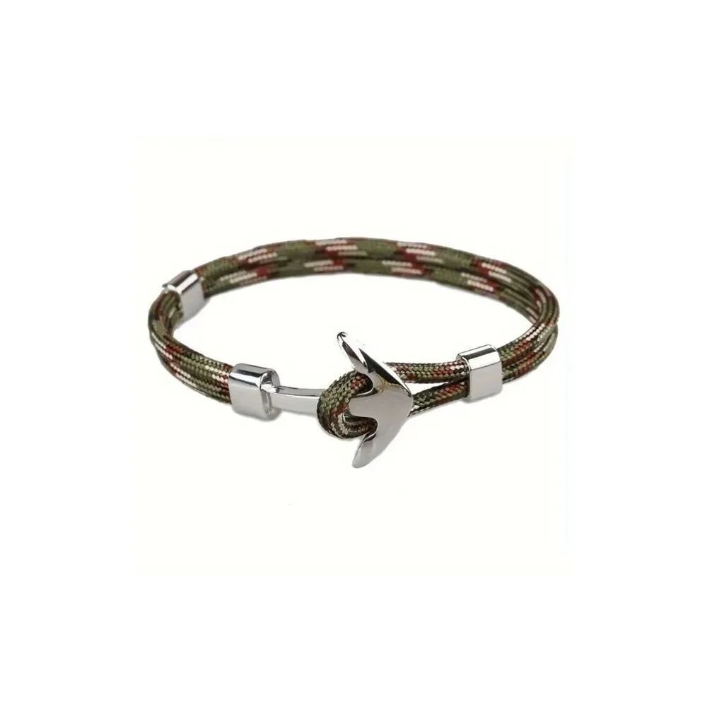 Bracelet Unisex Paracord w/Anchor Hook Closure For the Active Outdoor Lifestyle